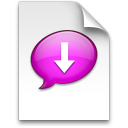 iChat Pink Transfer Icon 128x128 png
